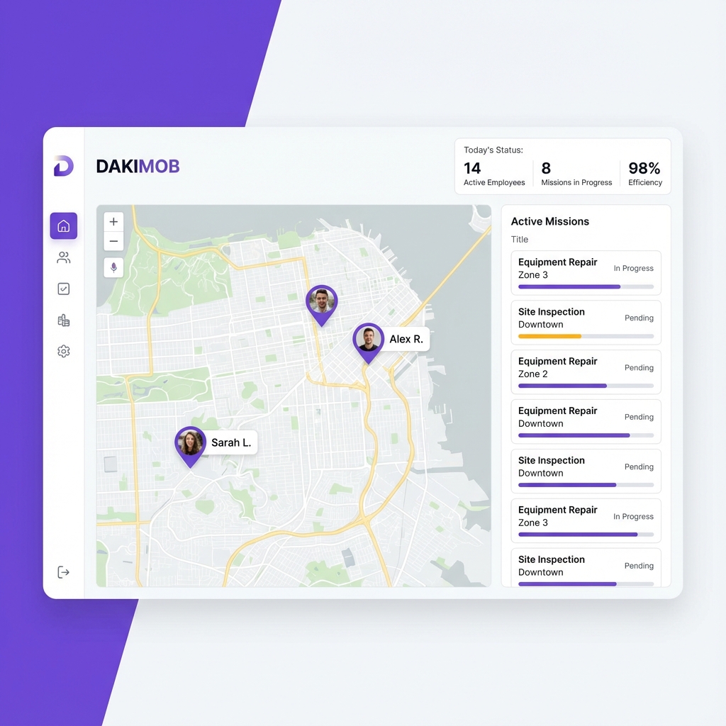 Interface de gestion Dakimob